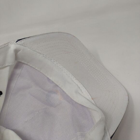 Costa Strapback Hat White One Size Adjustable Vented Holes 6 Panel Unique Europe - Picture 7 of 9